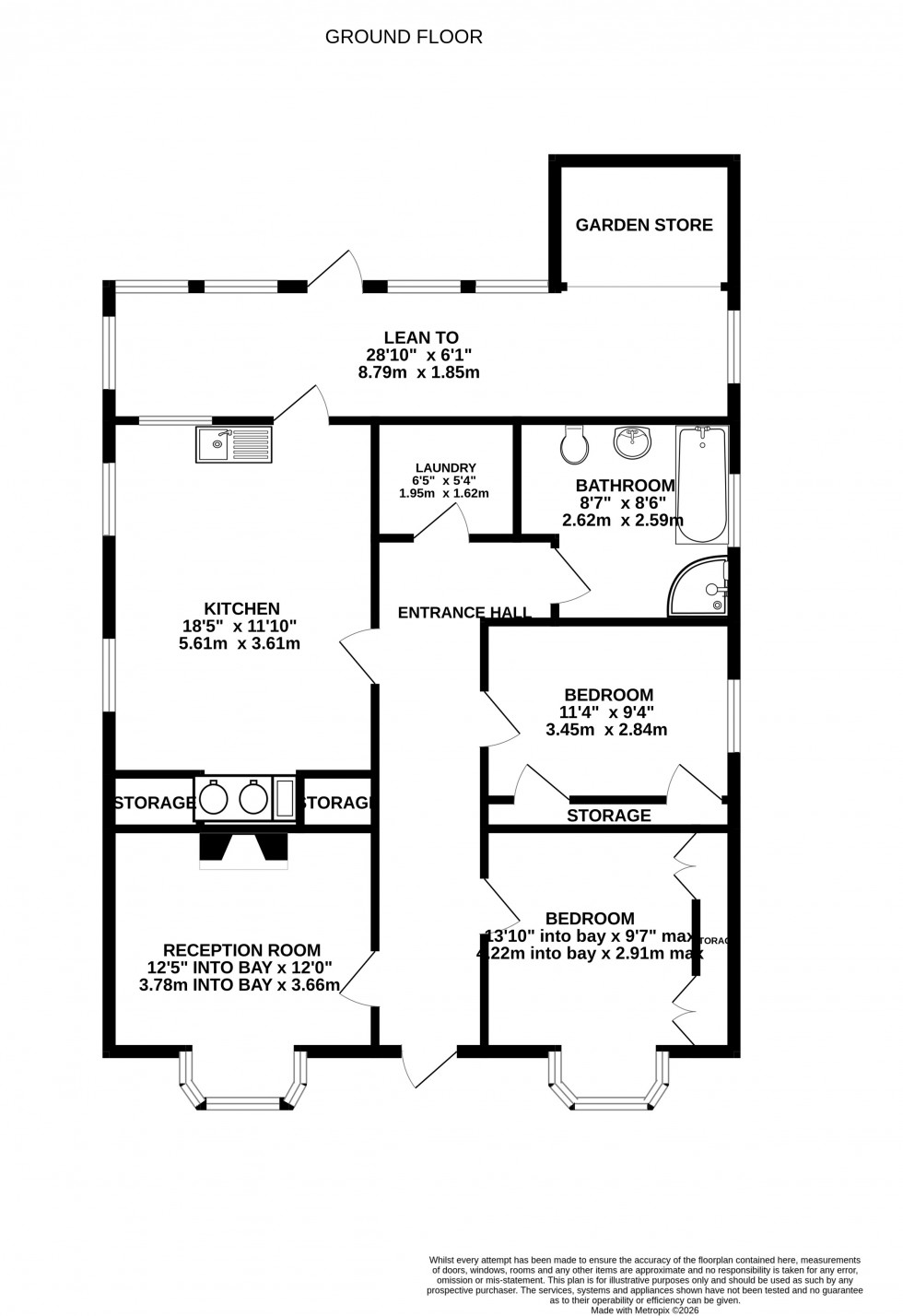 Floorplan for Stirchley Road, Telford