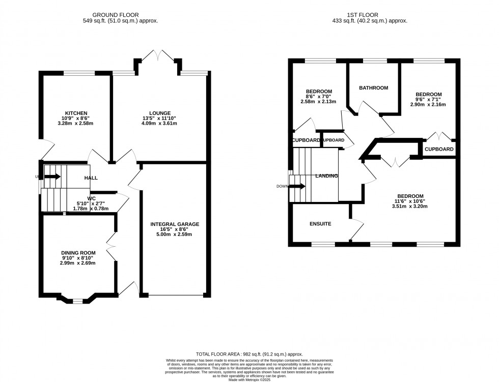 Floorplan for Warwick Way, Leegomery