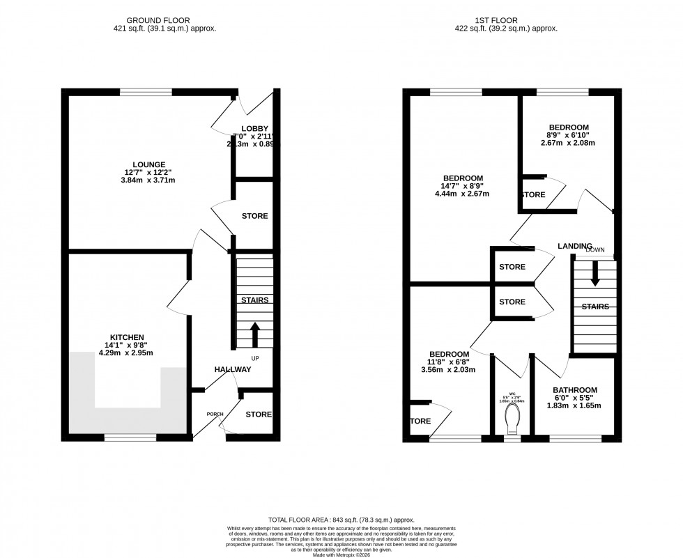 Floorplan for Blakemore, Brookside