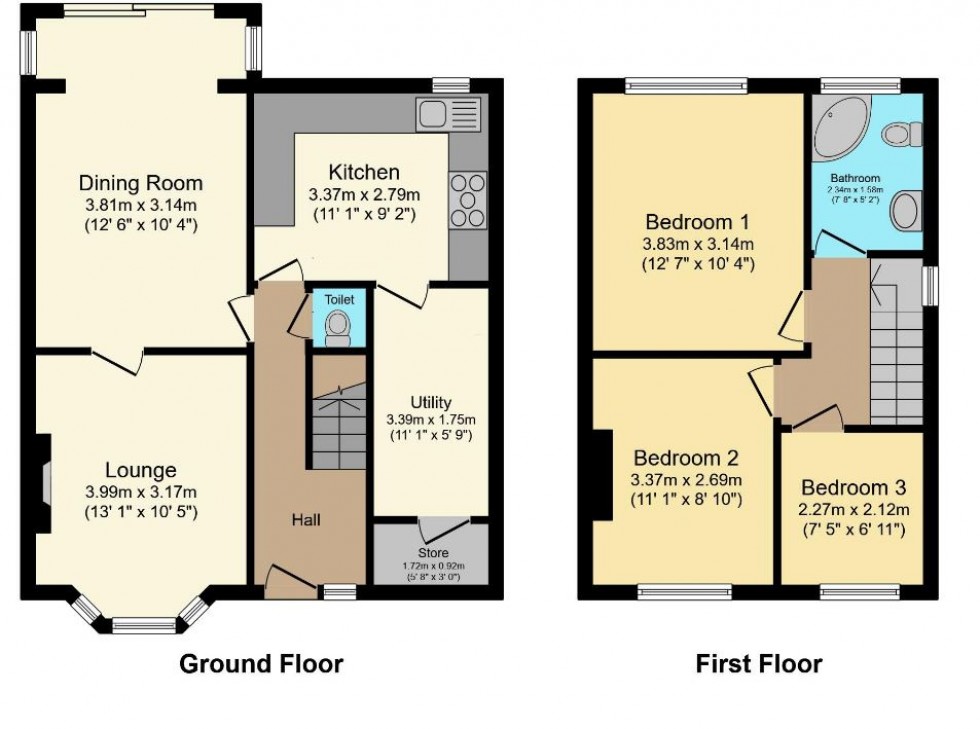 Floorplan for Broadway, Ketley