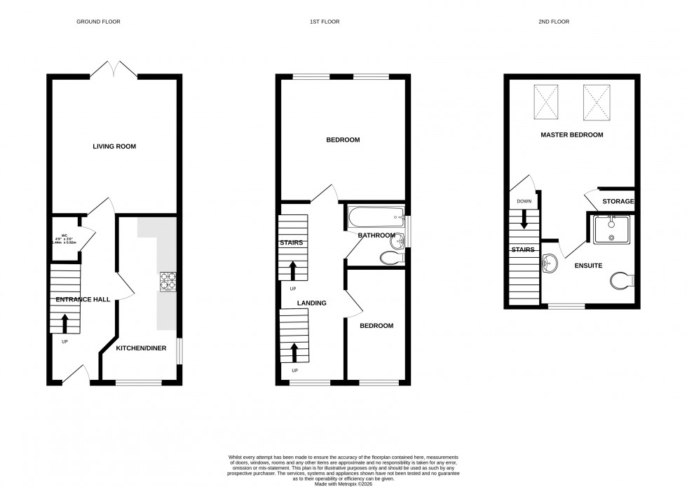 Floorplan for Long Row Drive, Lawley