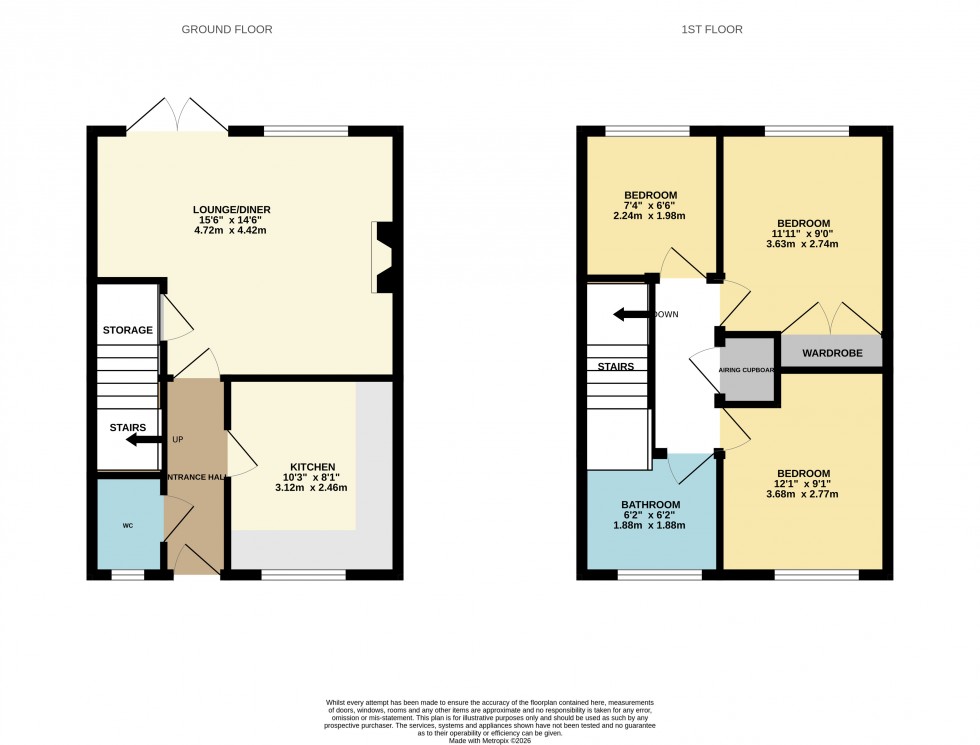 Floorplan for Cloisters Way, St Georges