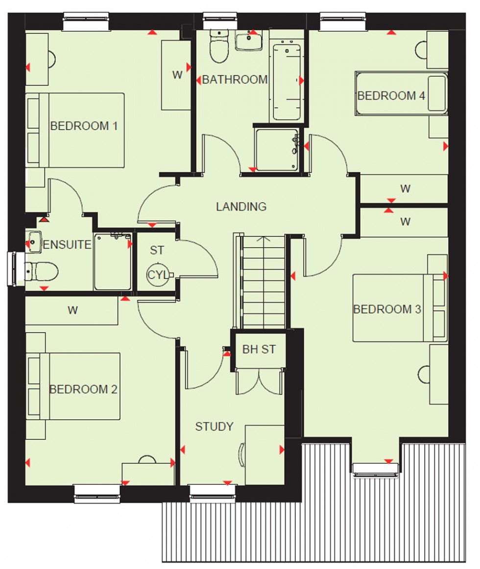 Floorplan for Plot 89 Silkin Meadows