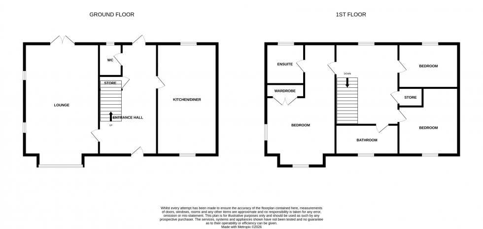 Floorplan for Stoney Fold, Lawley