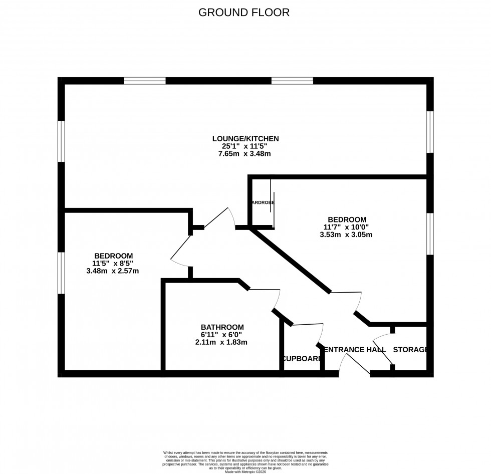 Floorplan for Parkside Crescent, Ketley