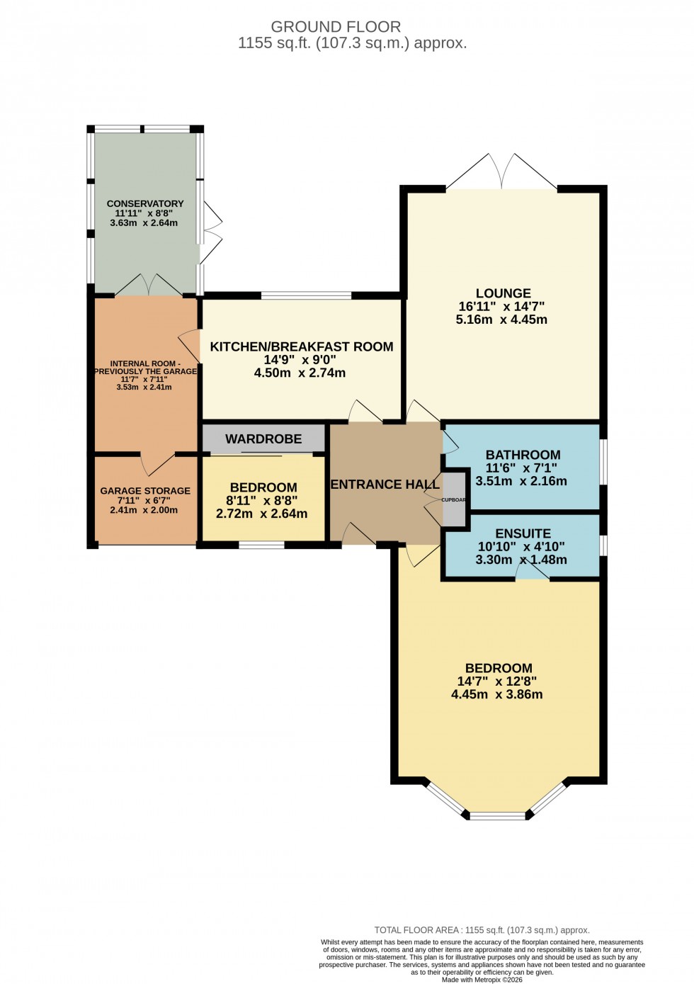 Floorplan for Moorland Drive, Priorslee