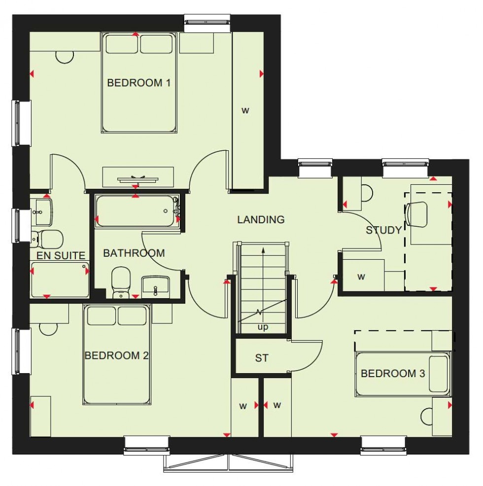 Floorplan for Plot 29 - Silkin Meadow, Apley