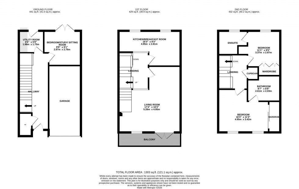 Floorplan for Collett Way, Priorslee