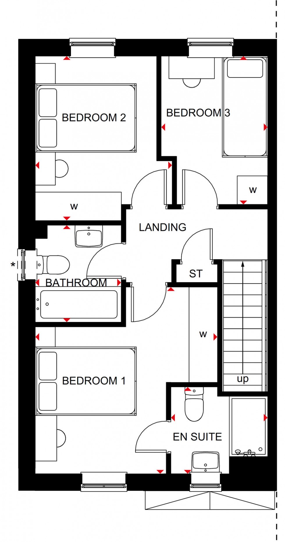 Floorplan for Plot 125 Scarlet View
