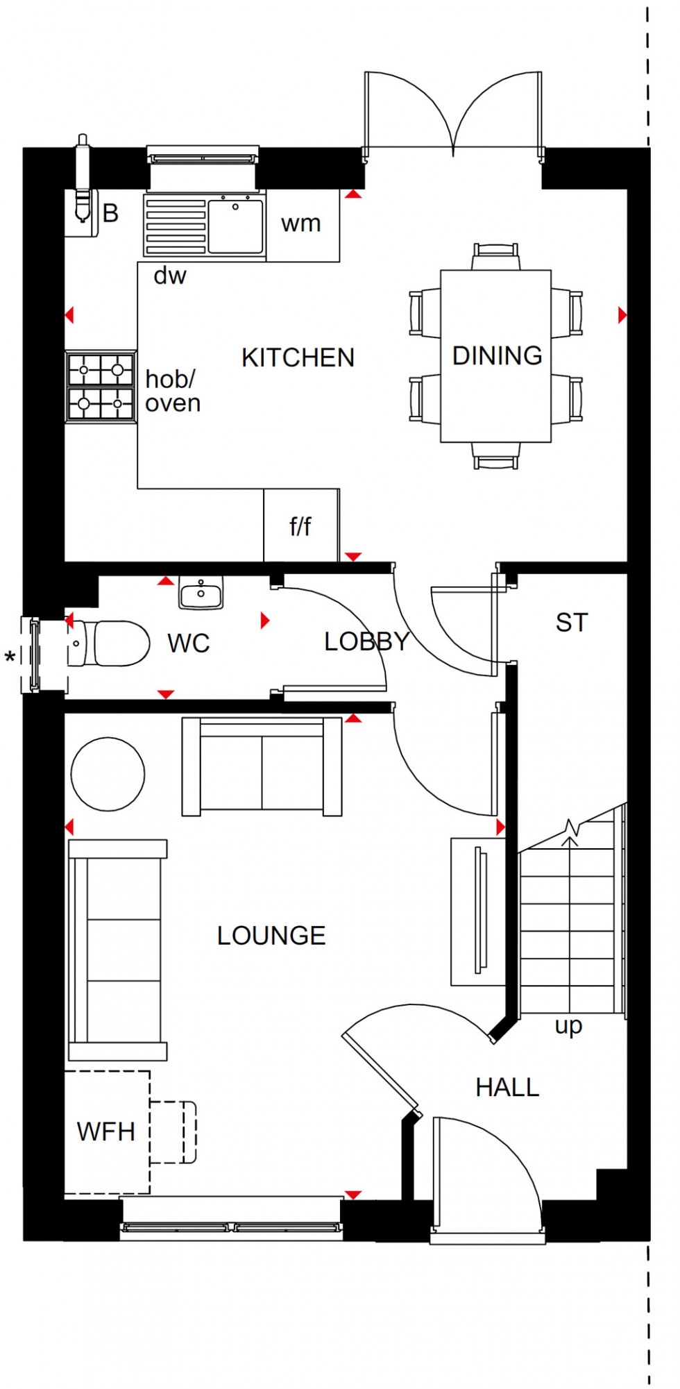 Floorplan for Plot 125 Scarlet View